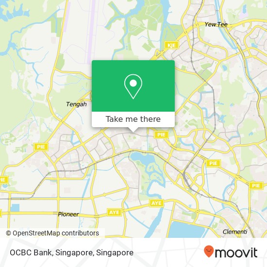 OCBC Bank, Singapore map