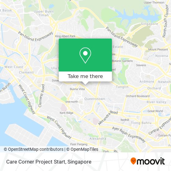 Care Corner Project Start map