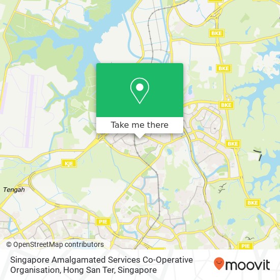 Singapore Amalgamated Services Co-Operative Organisation, Hong San Ter map