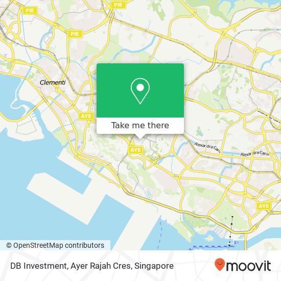 DB Investment, Ayer Rajah Cres map