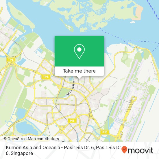 Kumon Asia and Oceania - Pasir Ris Dr. 6, Pasir Ris Dr 6 map