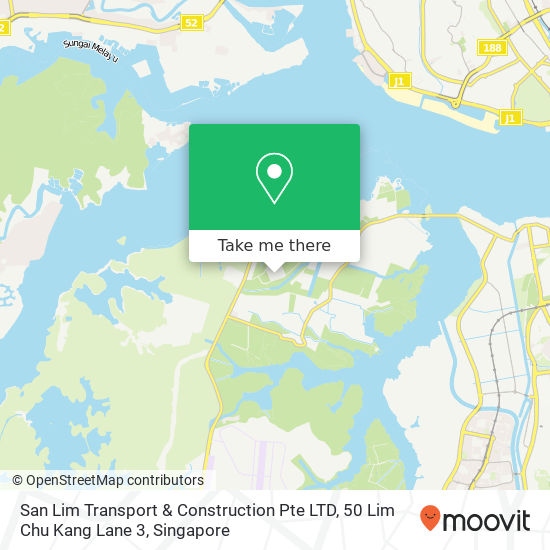 San Lim Transport & Construction Pte LTD, 50 Lim Chu Kang Lane 3 map