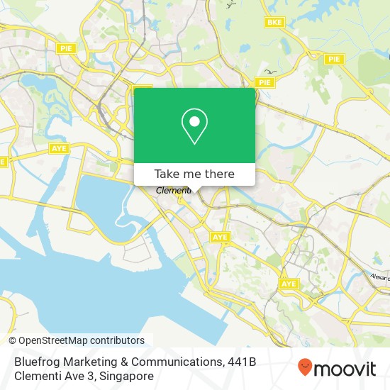 Bluefrog Marketing & Communications, 441B Clementi Ave 3地图