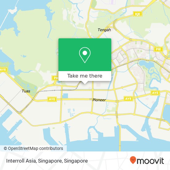 Interroll Asia, Singapore map