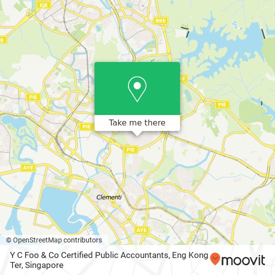 Y C Foo & Co Certified Public Accountants, Eng Kong Ter map