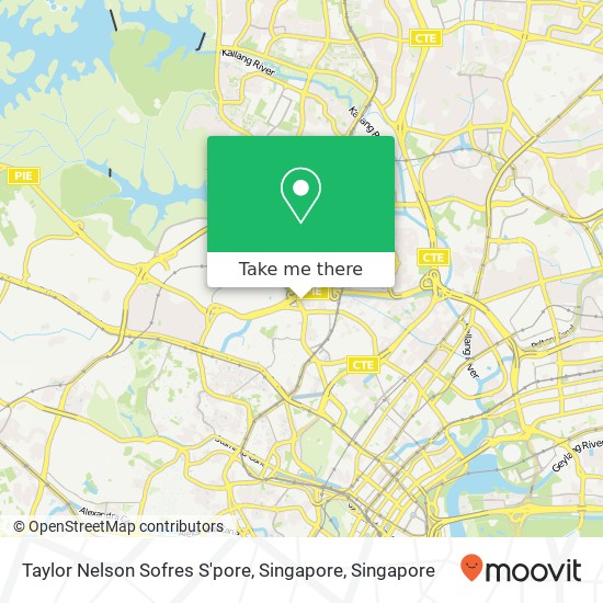 Taylor Nelson Sofres S'pore, Singapore map