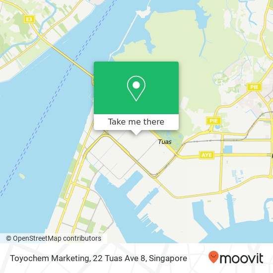 Toyochem Marketing, 22 Tuas Ave 8 map