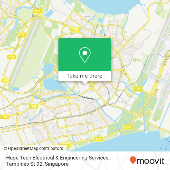 Huge-Tech Electrical & Engineering Services, Tampines St 92 map