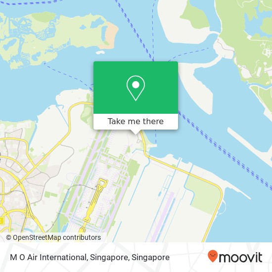 M O Air International, Singapore map