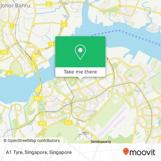 A1 Tyre, Singapore地图