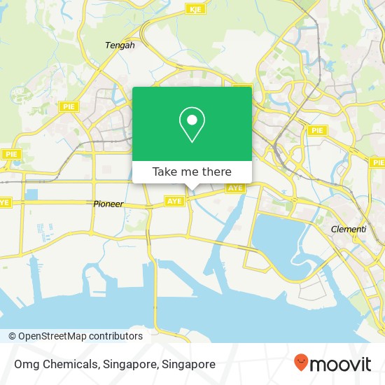 Omg Chemicals, Singapore map