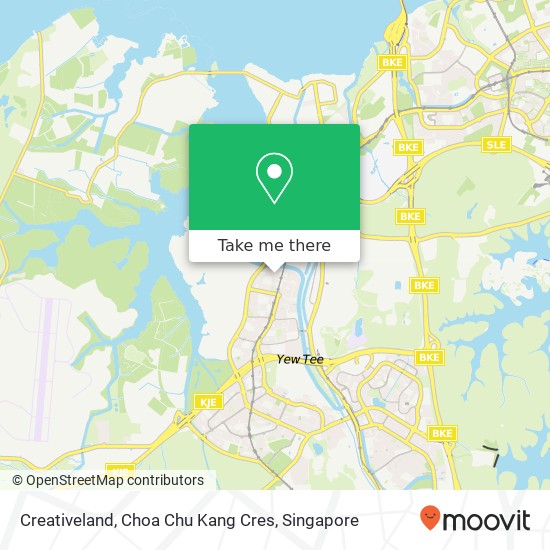 Creativeland, Choa Chu Kang Cres map