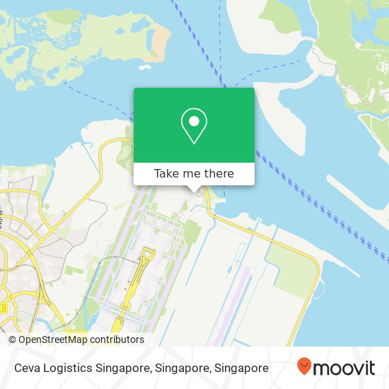Ceva Logistics Singapore, Singapore map