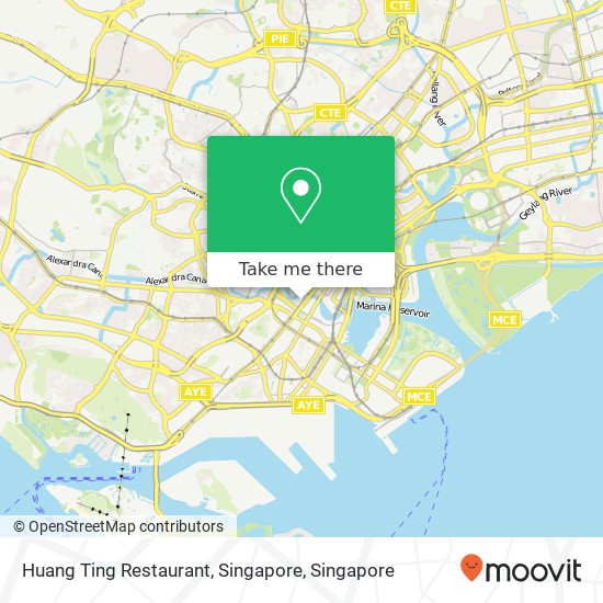 Huang Ting Restaurant, Singapore map