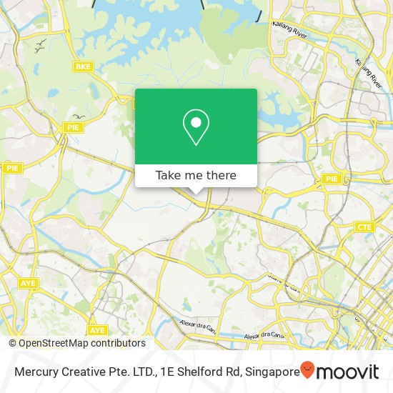 Mercury Creative Pte. LTD., 1E Shelford Rd map