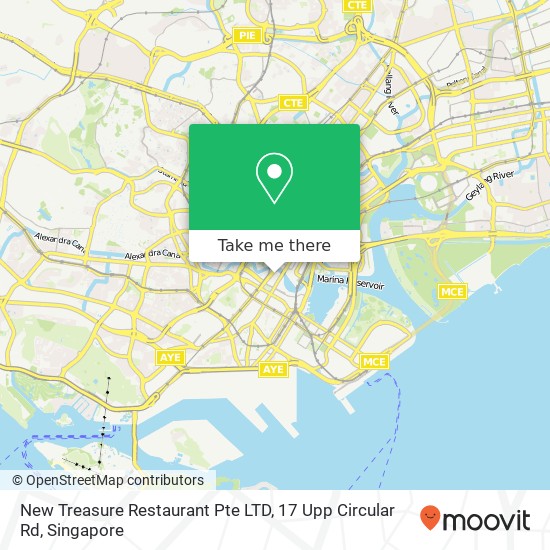 New Treasure Restaurant Pte LTD, 17 Upp Circular Rd地图