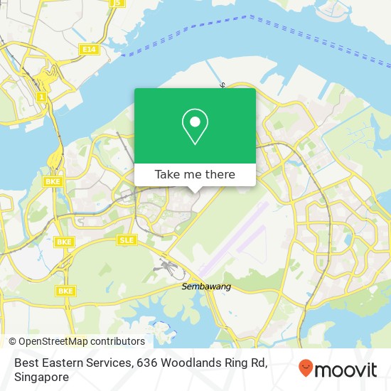 Best Eastern Services, 636 Woodlands Ring Rd地图