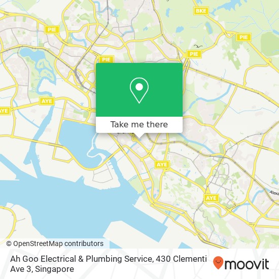Ah Goo Electrical & Plumbing Service, 430 Clementi Ave 3地图