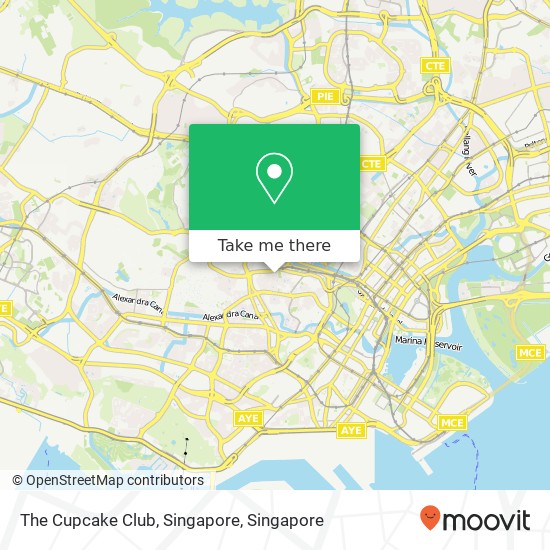 The Cupcake Club, Singapore地图