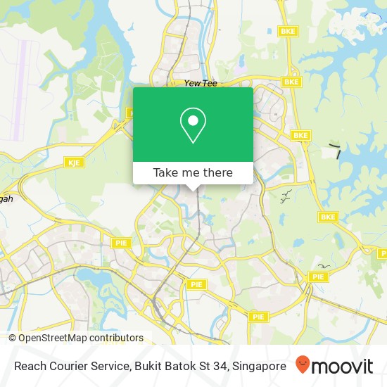 Reach Courier Service, Bukit Batok St 34 map