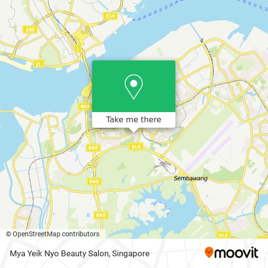 Mya Yeik Nyo Beauty Salon map