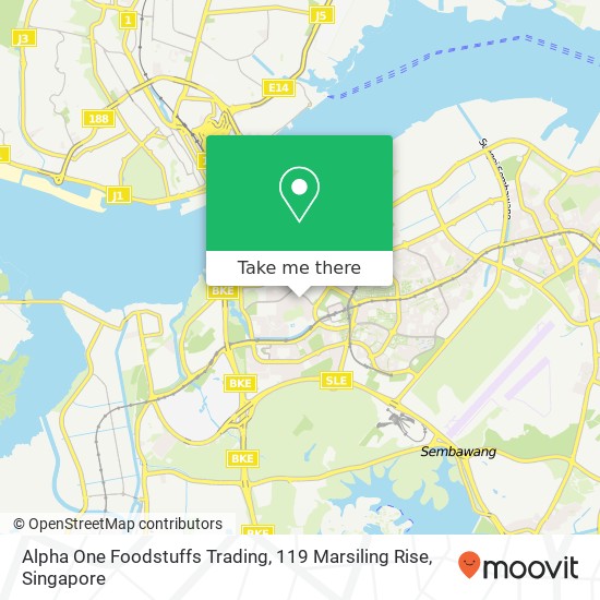 Alpha One Foodstuffs Trading, 119 Marsiling Rise map