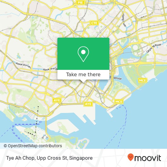 Tye Ah Chop, Upp Cross St地图