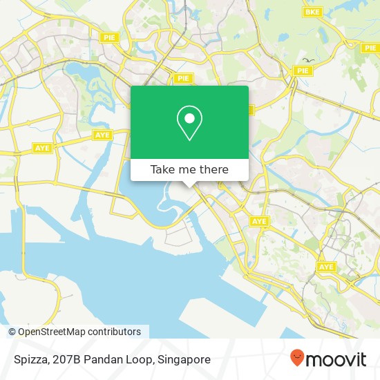 Spizza, 207B Pandan Loop map