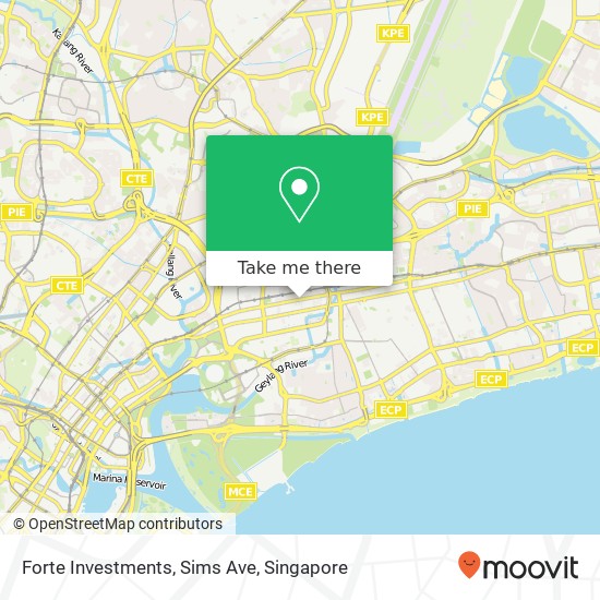 Forte Investments, Sims Ave map