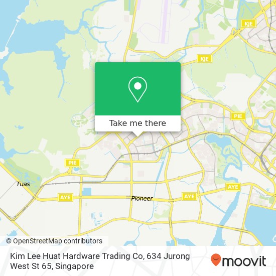 Kim Lee Huat Hardware Trading Co, 634 Jurong West St 65地图