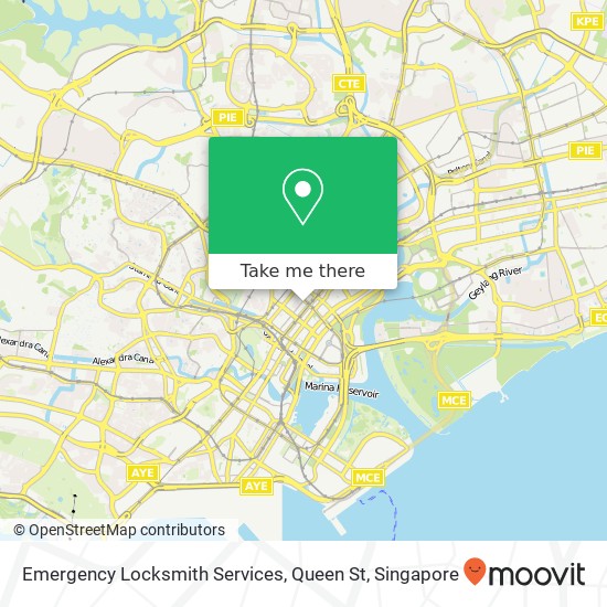 Emergency Locksmith Services, Queen St地图