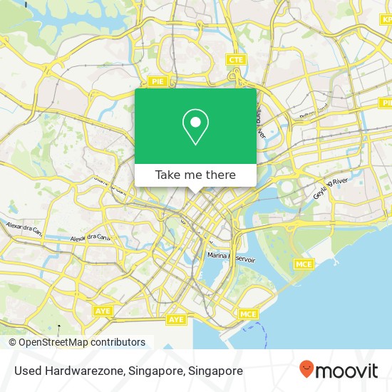 Used Hardwarezone, Singapore map