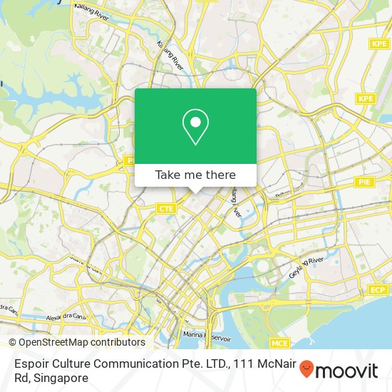 Espoir Culture Communication Pte. LTD., 111 McNair Rd地图