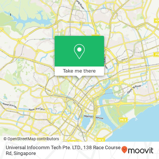 Universal Infocomm Tech Pte. LTD., 138 Race Course Rd map