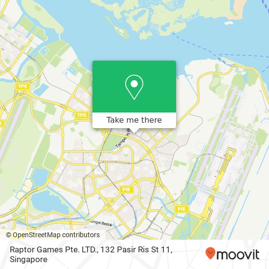 Raptor Games Pte. LTD., 132 Pasir Ris St 11 map