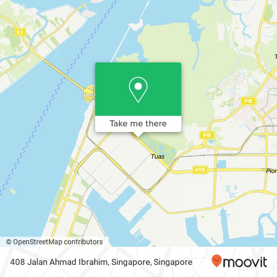 408 Jalan Ahmad Ibrahim, Singapore map