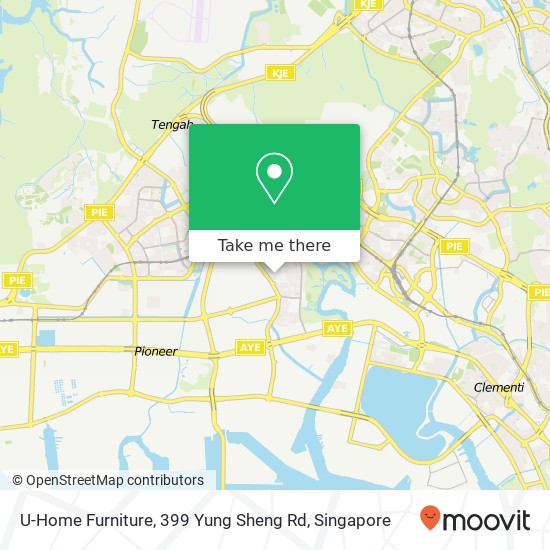 U-Home Furniture, 399 Yung Sheng Rd地图