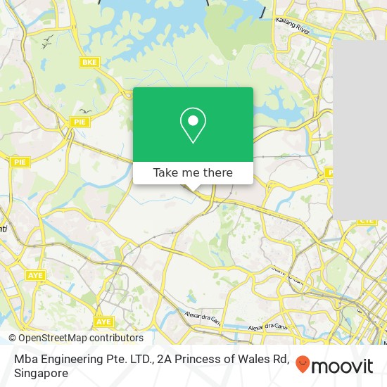 Mba Engineering Pte. LTD., 2A Princess of Wales Rd map