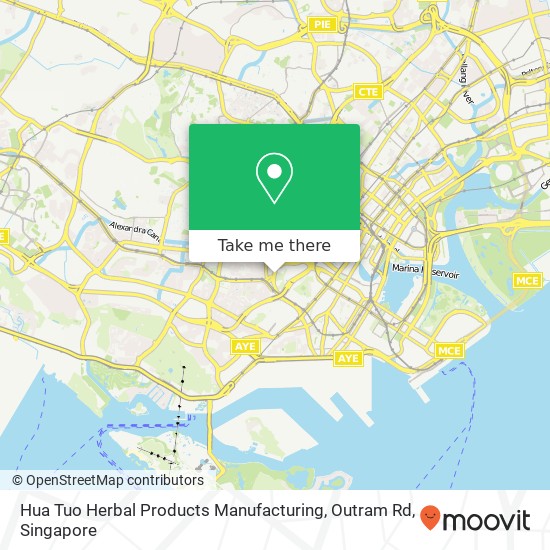 Hua Tuo Herbal Products Manufacturing, Outram Rd map