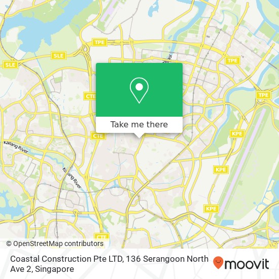 Coastal Construction Pte LTD, 136 Serangoon North Ave 2 map