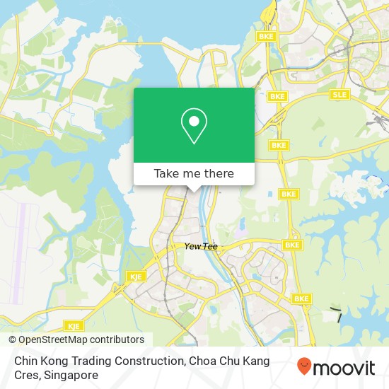 Chin Kong Trading Construction, Choa Chu Kang Cres map