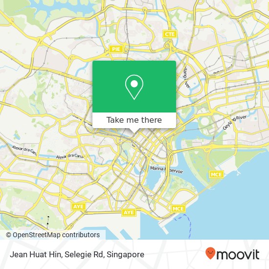 Jean Huat Hin, Selegie Rd map