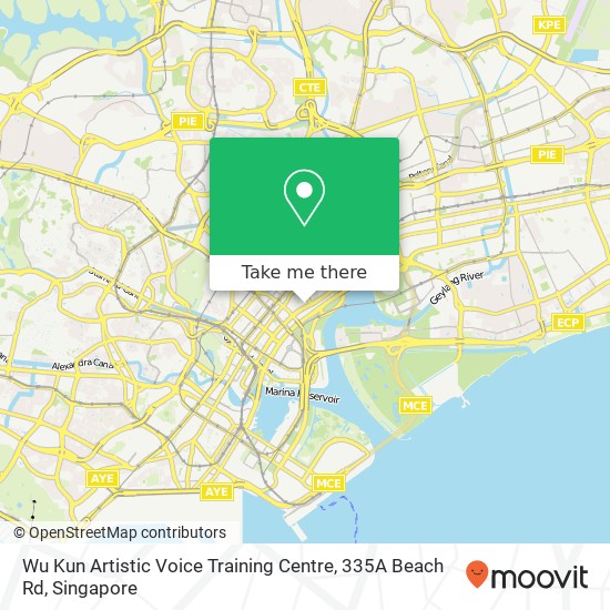 Wu Kun Artistic Voice Training Centre, 335A Beach Rd map