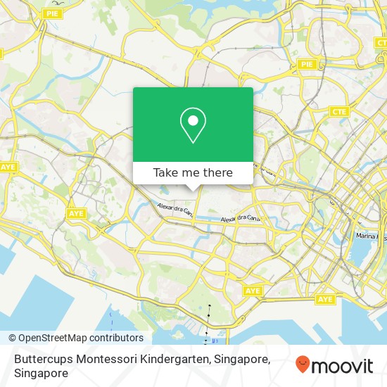 Buttercups Montessori Kindergarten, Singapore map