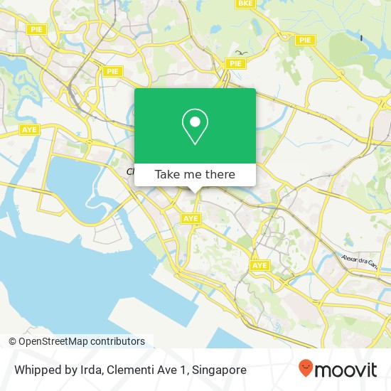 Whipped by Irda, Clementi Ave 1 map