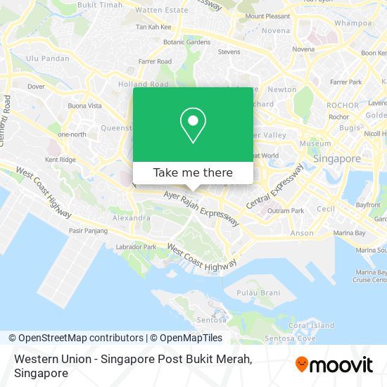 Western Union - Singapore Post Bukit Merah map