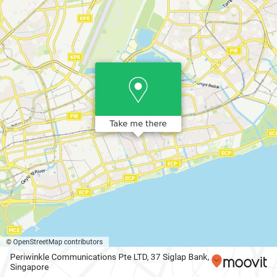 Periwinkle Communications Pte LTD, 37 Siglap Bank map