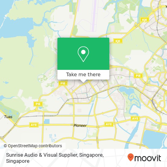 Sunrise Audio & Visual Supplier, Singapore map