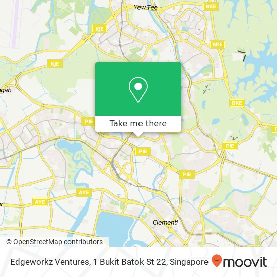 Edgeworkz Ventures, 1 Bukit Batok St 22 map