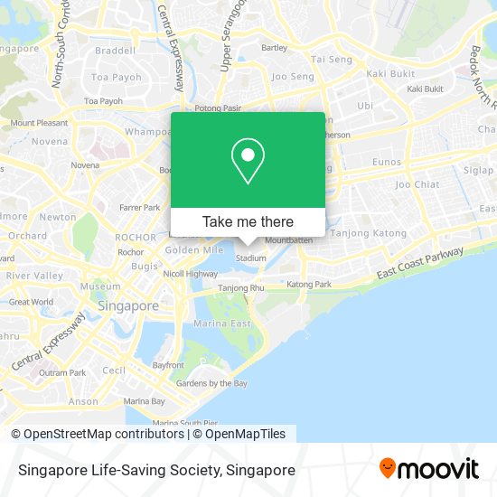 Singapore Life-Saving Society map